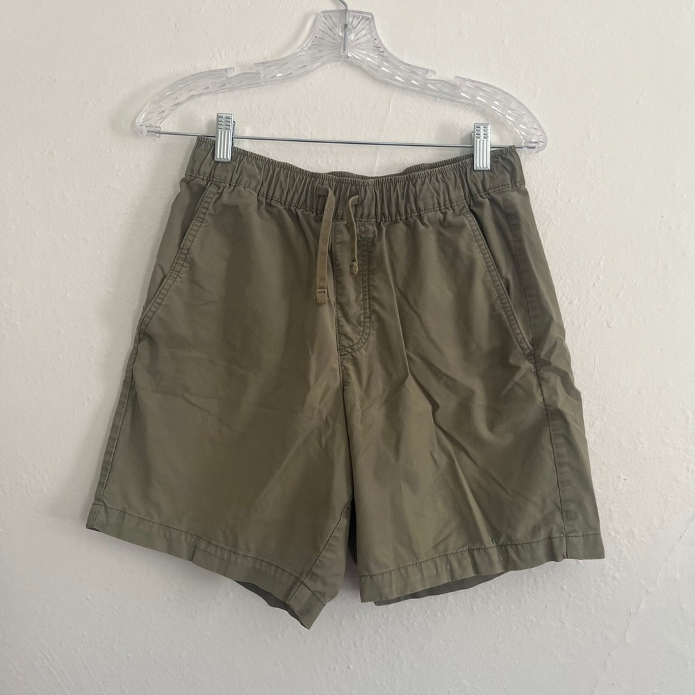 Eddie Bauer Men's Forest Green Drawstring Shorts 7" Inseam S
